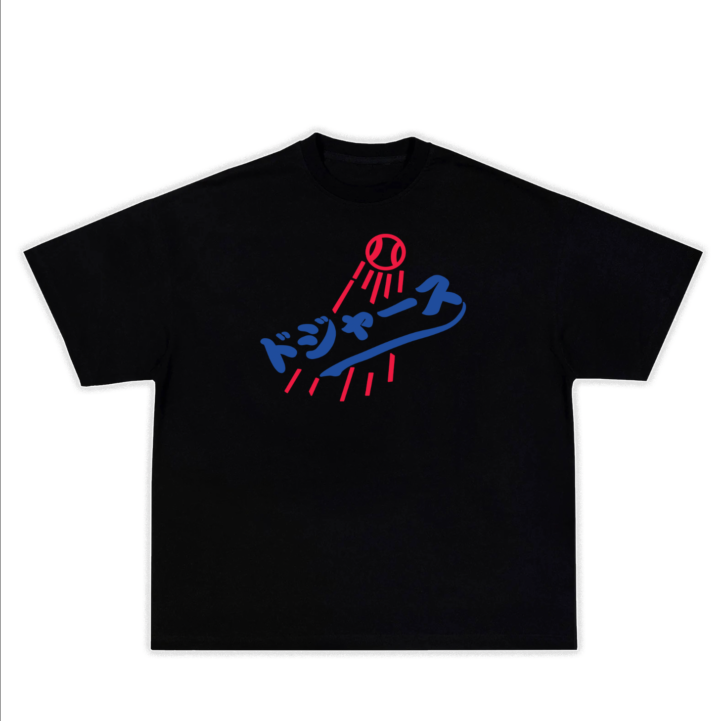 RealEnd Japanese series tee - Black ( Front Print Only)