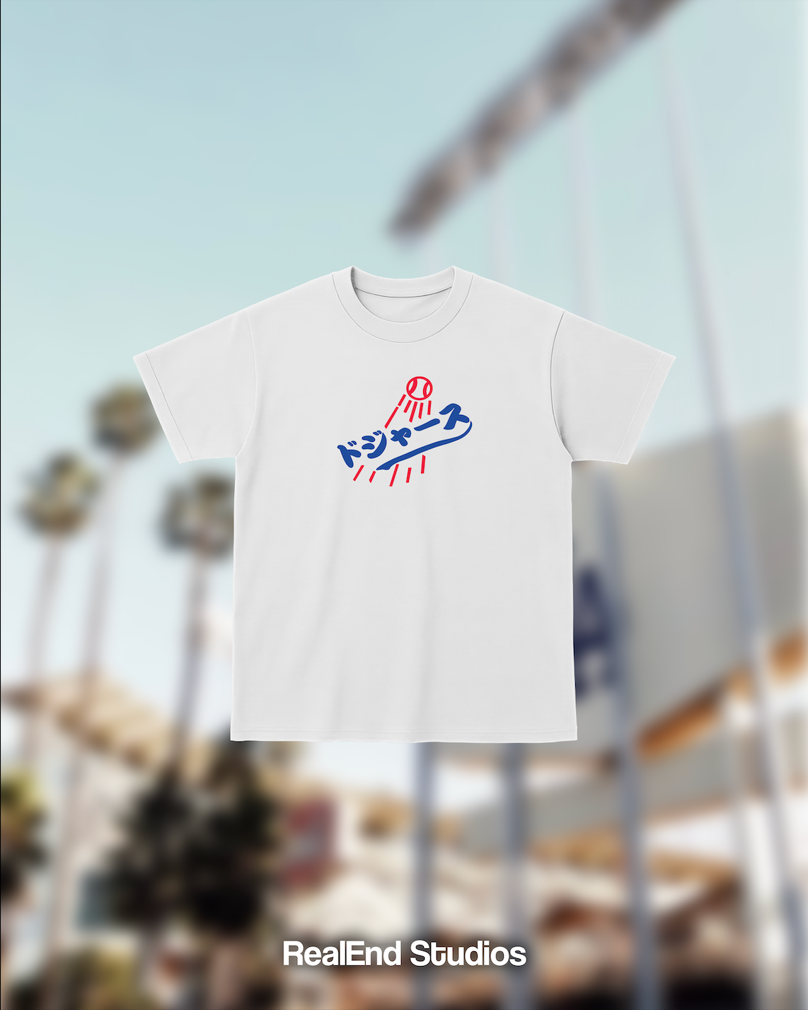 RealEnd Japanese series tee - White ( Front Print Only)
