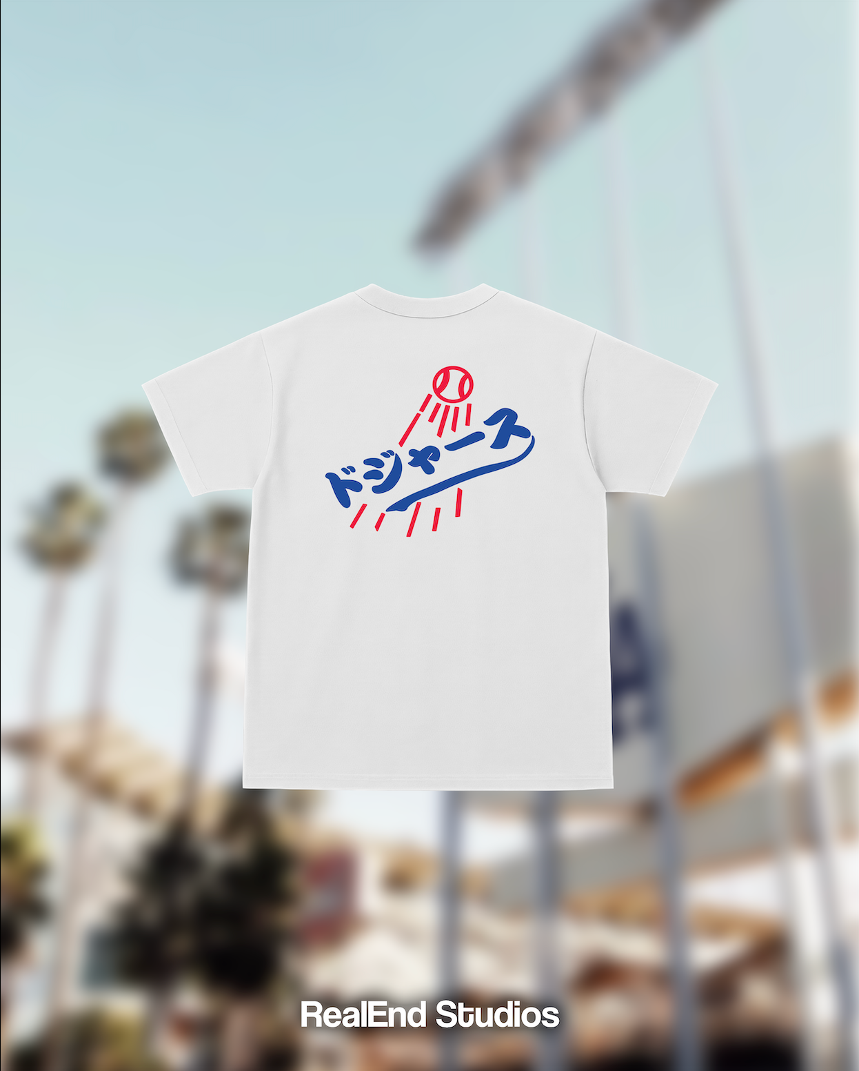 RealEnd Japanese series tee - White