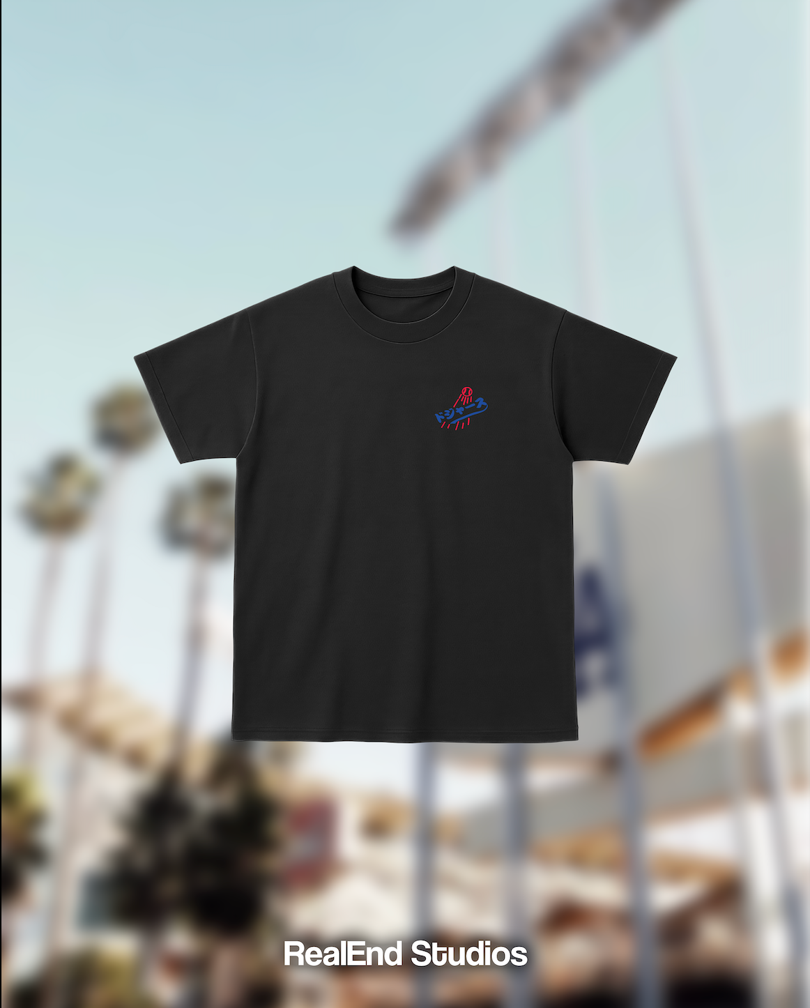 RealEnd Japanese series tee - Black
