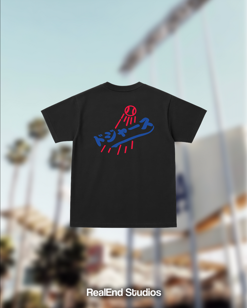 RealEnd Japanese series tee - Black