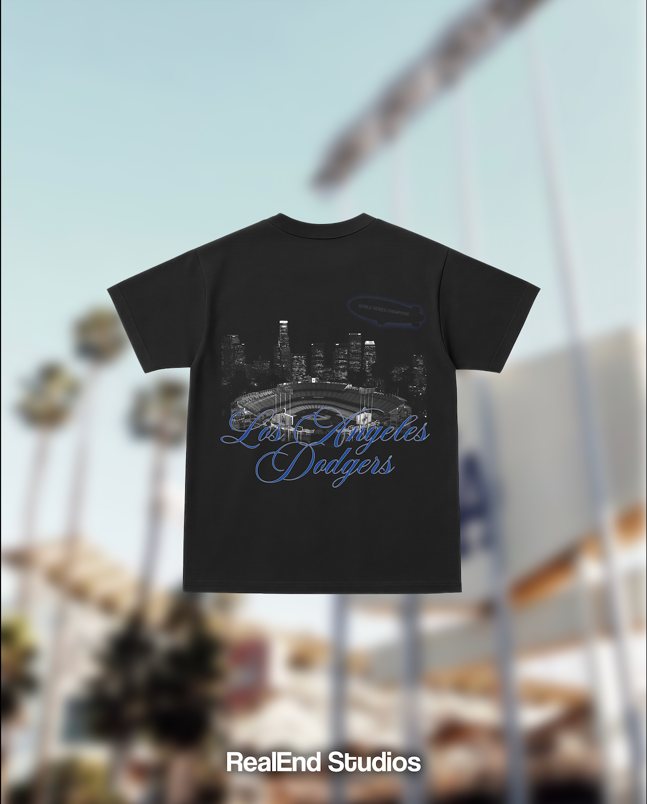 RealEnd LA Stadium Tee - Black